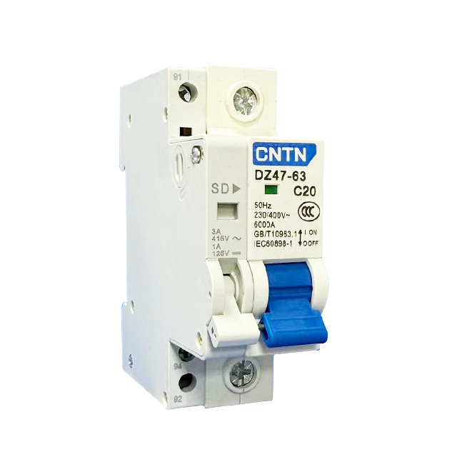 Miniature Circuit Breaker (MCB) with alarm function DZ47LE-63SD 1P