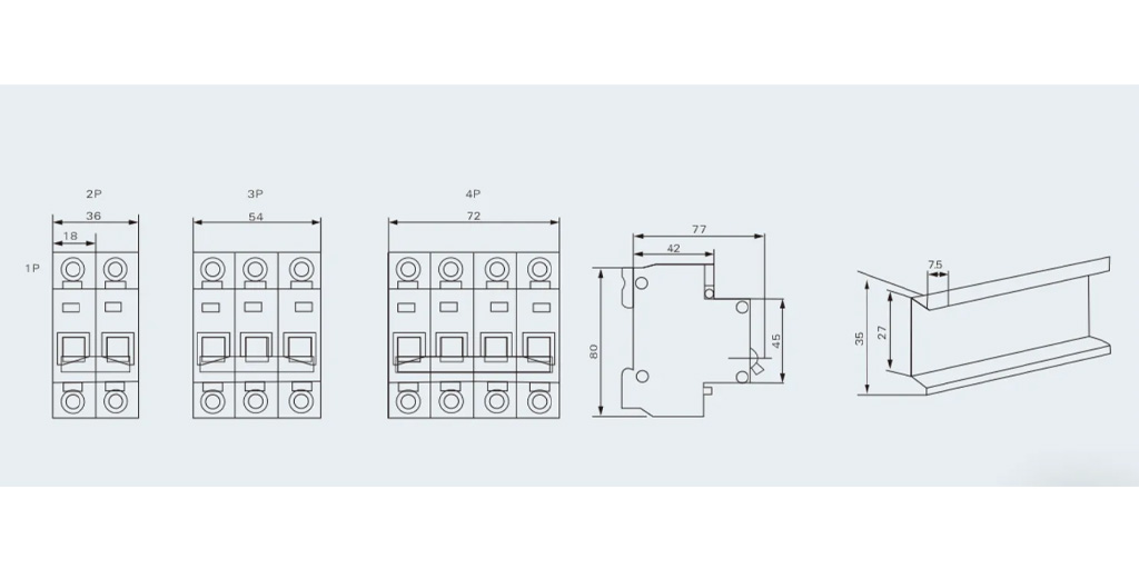 MCB Dimensional Drawing